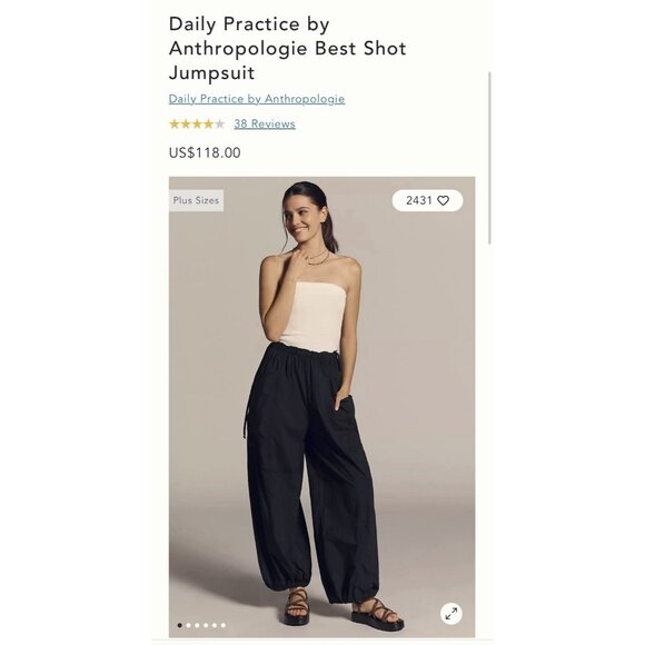 NWT Size M - Anthropologie Best Shot Jumpsuit (NWT US$118) - Picture 16 of 16
